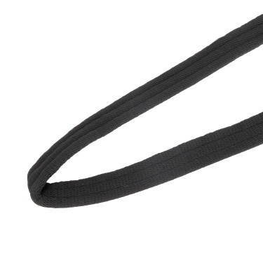 Longe de travail en sangle matelassée Shires Noir Longe de travail en sangle matelassée Shires Noir