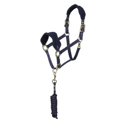Licol et longe polaire Shires Arma Marine Bleu marine