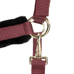 Licol et longe logo Shires Arma Bordeaux