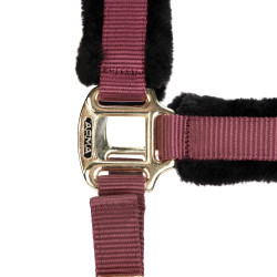 Licol et longe logo Shires Arma Bordeaux