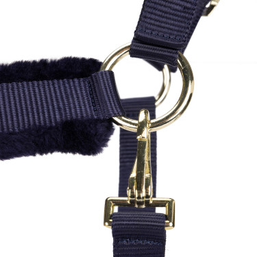 Licol et longe logo Shires Arma Marine Bleu marine