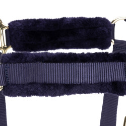 Licol et longe logo Shires Arma Marine Bleu marine