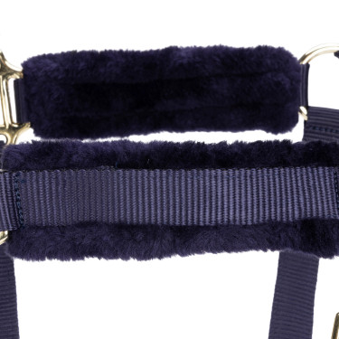 Licol et longe logo Shires Arma Marine Bleu marine