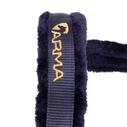 Licol et longe logo Shires Arma Marine Bleu marine