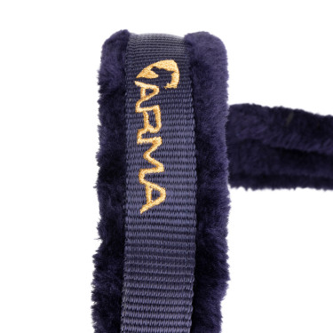 Licol et longe logo Shires Arma Marine Bleu marine