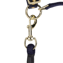 Licol et longe logo Shires Arma Marine Bleu marine