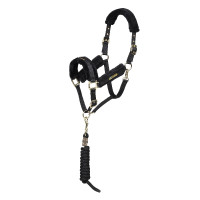 Licol et longe logo Shires Arma Noir