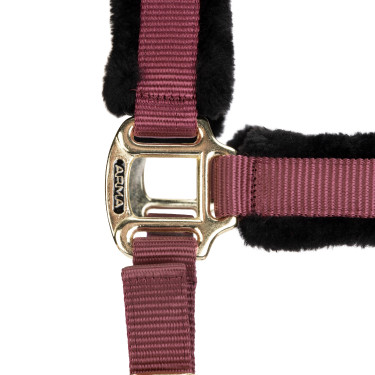 Licol et longe logo Shires Arma Bordeaux