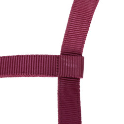 Licol et longe en fausse fourrure Shires Arma Bordeaux Licol et longe en fausse fourrure Shires Arma Bordeaux