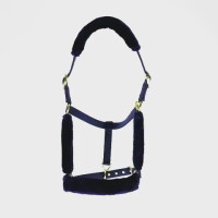 Licol et longe en fausse fourrure Shires Arma Marine Bleu marine Licol et longe en fausse fourrure Shires Arma Marine Bleu marine