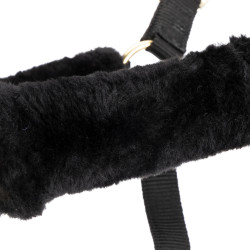 Licol et longe équitation Shires ARMA en fausse fourrure