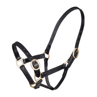 Licol en cuir réglable Shires Velociti Gara Noir