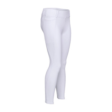 Legging d'équitation Optima MX jeune cavalier Shires Aubrion Blanc Legging d'équitation Optima MX jeune cavalier Shires Aubrion Blanc