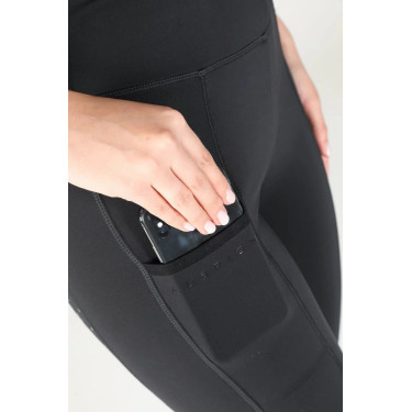 Legging d'équitation Hudson Shires Aubrion Noir