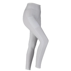 Legging d'équitation Hudson Shires Aubrion Blanc