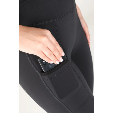 Legging d'équitation Hudson fille Shires Aubrion Noir Legging d'équitation Hudson fille Shires Aubrion Noir
