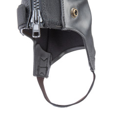 Mini-chaps synthétiques adulte Shires Moretta Noir