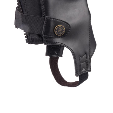 Mini-chaps synthétiques adulte Shires Moretta Noir