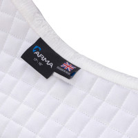 Tapis de selle numéroté Shires Arma Blanc