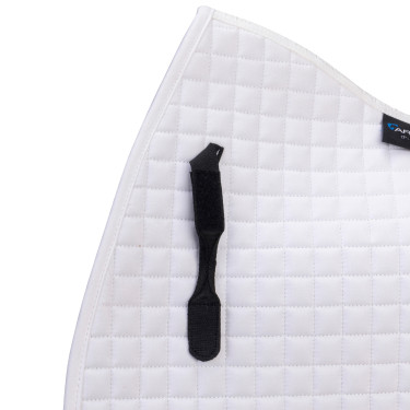 Tapis de selle numéroté Shires Arma Blanc Tapis de selle numéroté Shires Arma Blanc