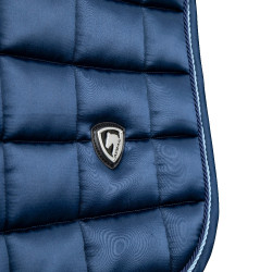 Tapis de selle de dressage Eltar Satin Shires Arma Marine Bleu marine