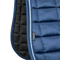 Tapis de selle de dressage Eltar Satin Shires Arma Marine Bleu marine