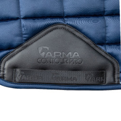 Tapis de selle de dressage Eltar Satin Shires Arma Marine Bleu marine