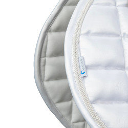 Tapis de selle d'obstacle Eltar Satin Shires Arma Blanc Tapis de selle d'obstacle Eltar Satin Shires Arma Blanc