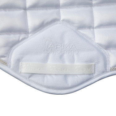 Tapis de selle d'obstacle Eltar Satin Shires Arma Blanc Tapis de selle d'obstacle Eltar Satin Shires Arma Blanc