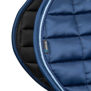 Tapis de selle d'obstacle Eltar Satin Shires Arma Marine Bleu marine