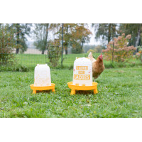 Abreuvoir en plastique avec motif Ladies Kerbl Orange / blanc