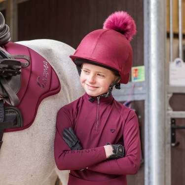 Onderlaag Eltar jonge ruiter Shires Aubrion Zwart kersenrood