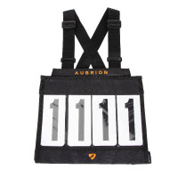 Set Shires Aubrion startnummers Zwart