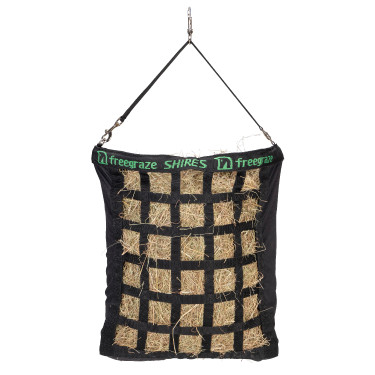 Hooinet paard slowfeeder Shires FreeGraze Deluxe riemfront