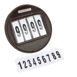 Porte-numéro rond x4 Shires Velociti Marron