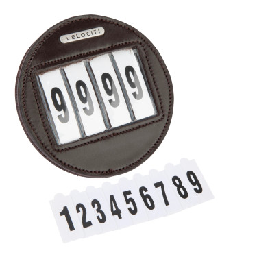 Porte-numéro rond x4 Shires Velociti Marron