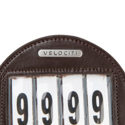 Porte-numéro rond x4 Shires Velociti Marron