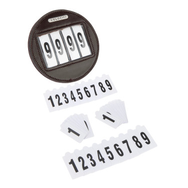 Porte-numéro rond x4 Shires Velociti Marron
