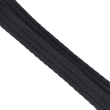 Laisse extra-longue en sangle matelassée Shires Digby & Fox Noir