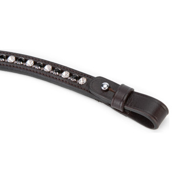 Frontal strass noir Shires Velociti Gara Marron