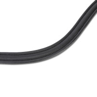 Gebogen frontriem Shires Velociti Lusso Zwart