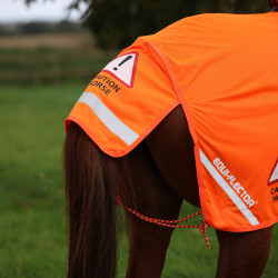 Shires Equi-Flector® mesh achterdeken Feloranje Shires Equi-Flector® mesh achterdeken Feloranje