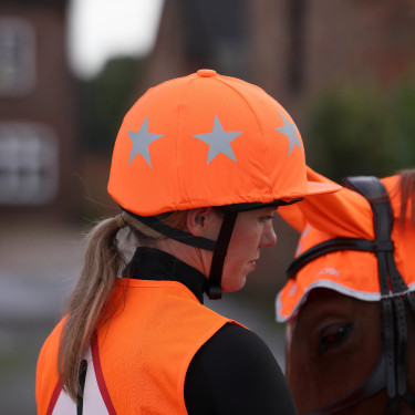 Reflecterende rijcap-hoes Shires Equi-Flector voor veiligheid Reflecterende rijcap-hoes Shires Equi-Flector voor veiligheid