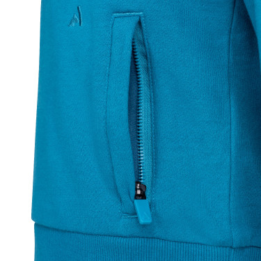 Shires Aubrion React junior ruiter kwart-zip trui IJsvogel Blauw