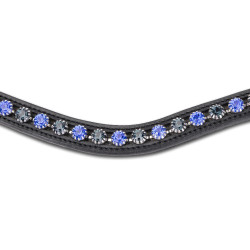 Frontal deux tons Shires Velociti Gara Noir / bleu
