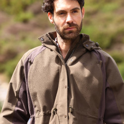 Veste zippée Heritage unisexe Shires Aubrion Olive foncé Kaki