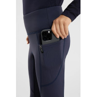 Legging thermique enfant à fond intégral Horze Greta JR Marine seaborne Blanc