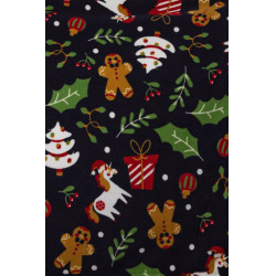 Plaid de Noël Horze Imprimé christmas Gris