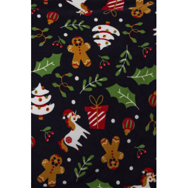 Plaid de Noël Horze Imprimé christmas Gris
