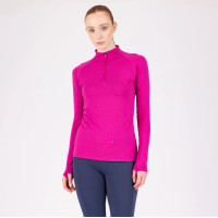 Sous-couche manches longues React Shires Aubrion Fuchsia Rose